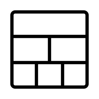 Geniş yatay sütuna sahip çoklu bölümler