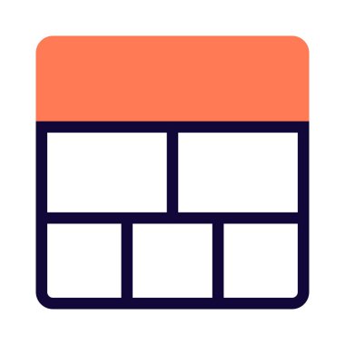 Geniş yatay sütuna sahip çoklu bölümler