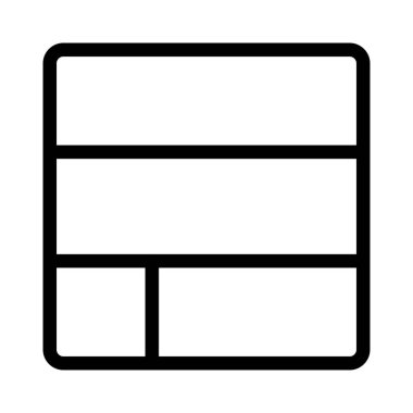 Çerçevenin üst çift yatay sütun deseni