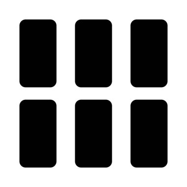 Sütun düzeninin dikey ızgara şablonu