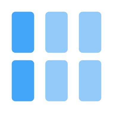 Sütun düzeninin dikey ızgara şablonu