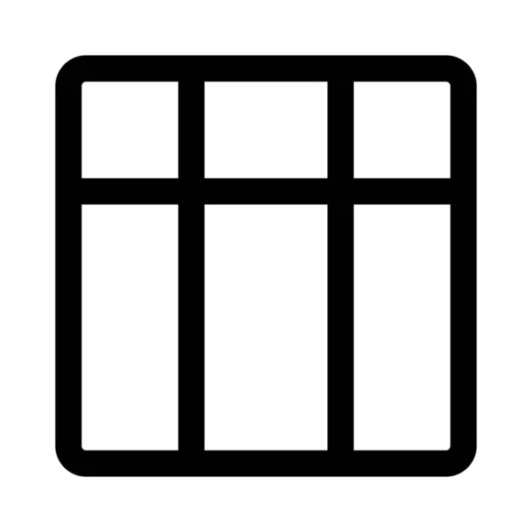 Верхні Рядки Наступними Вертикальними Стовпчиками Форматі Таблиці — стоковий вектор