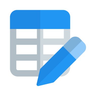 Açılmış tablo damla menüsü döküman kalem seçimini düzenle