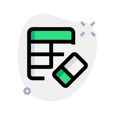 Çalışma kitabı formüllerini izole edilmiş silgi ile sil