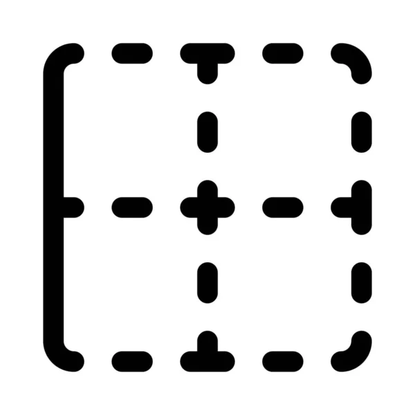 Ouvrir Bordure Gauche Cellule Feuille Calcul — Image vectorielle