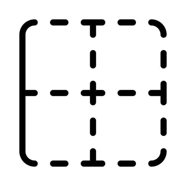 Ouvrir Bordure Gauche Cellule Feuille Calcul — Image vectorielle