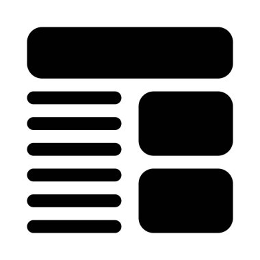 Başlıklı ve resimli modern tasarım haber biçimi