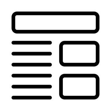 Başlıklı ve resimli modern tasarım haber biçimi