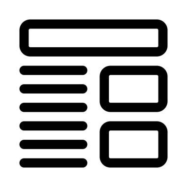 Başlıklı ve resimli modern tasarım haber biçimi