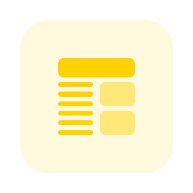 Başlıklı ve resimli modern tasarım haber biçimi