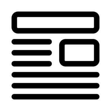 Gazete başlıkları ve resim eklentileri biçimi