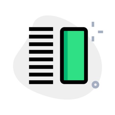 Sayfa düzeni ile metin solda ve ortam sağda