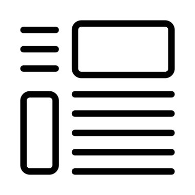 Mevcut sorunları resimlerle temsil eden gazete makalesi