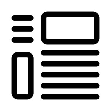 Mevcut sorunları resimlerle temsil eden gazete makalesi