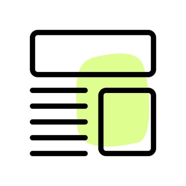 Resim ve metin materyallerinin akademik ders kitabı bölüm temsili