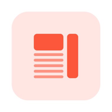 Yan sütunu ve metin gövdesi parçası olan üst başlık