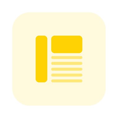 Yan sütundan sola ve metin gövdesi kısmına sahip başlık