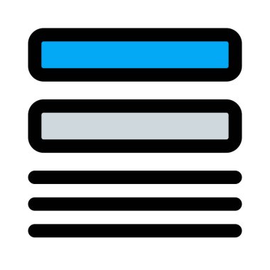 Ana sayfada metin gövdesi olan çift başlık