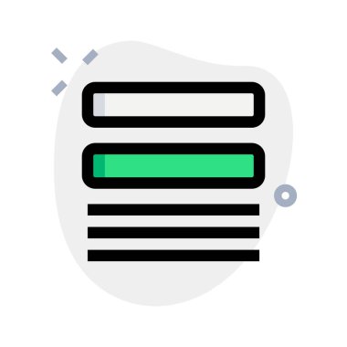 Ana sayfada metin gövdesi olan çift başlık