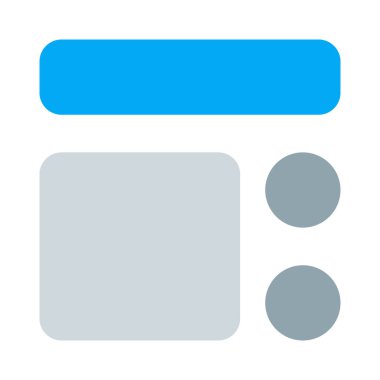 Teknik makine çizim şablonunun üst görünümü