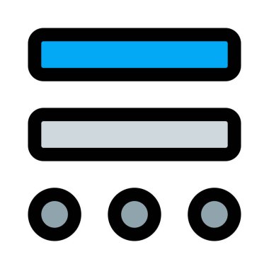 Yuvarlak boyut çizim düzenine sahip çift çubuk