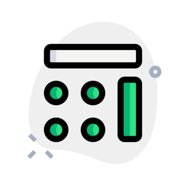 Boyutları olan sert malzeme yuvarlak çubuk düzeni