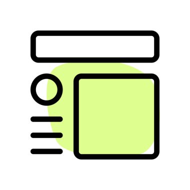 Malzeme düzeninin farklı şekilleri - mühendislik çizimi