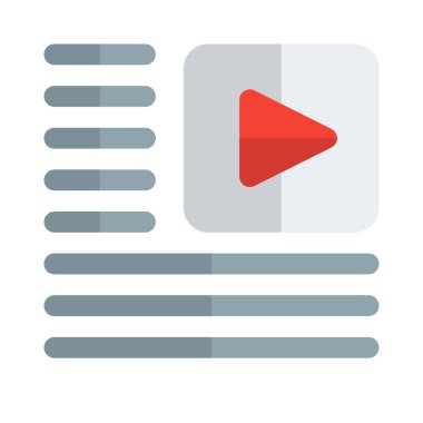 Ekte video klip olan bir haber sitesinin online makalesi