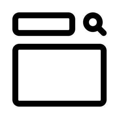 Sonuç şablonu düzeni ile çevrimiçi arama çubuğu