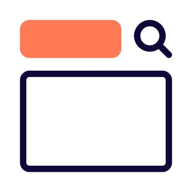 Sonuç şablonu düzeni ile çevrimiçi arama çubuğu