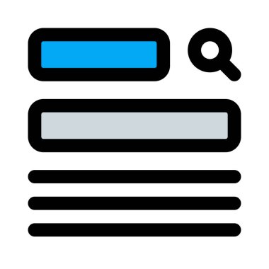 Başlık ile ilk çevrimiçi web sayfası düzeni