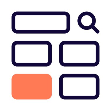 Dört küçük dikdörtgen kutu ile grafiksel sonuç aranıyor