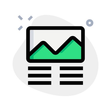 Turizm için çevrimiçi bir makalede manzara resmi eklentisi