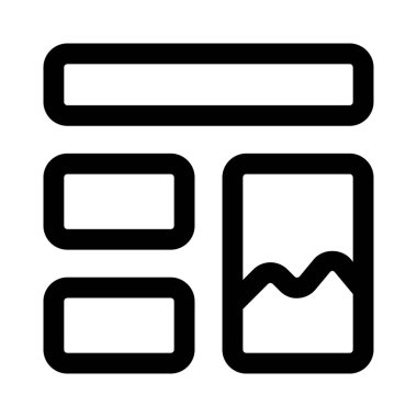 Geometrik şekillerin farklı boyutları ve başlıklı bir resim