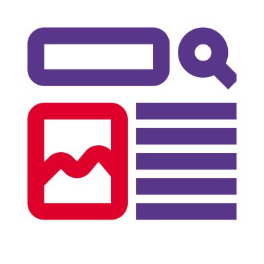 Çevrimiçi haber makalesi sonuç arama şablonu