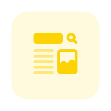 Çevrimiçi haber bülteni sonuç arama şablonu