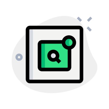 Arama motoru şablonu üzerinde yuvarlak nokta