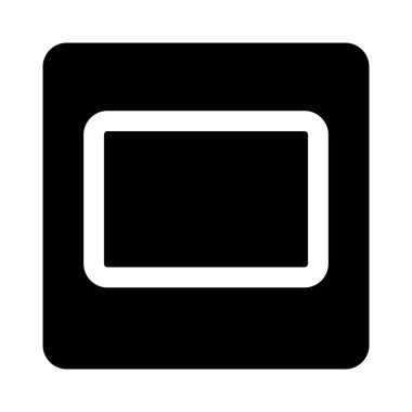 Kare şablon tasarımı beyaz arkaplanda izole edildi