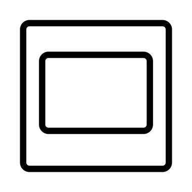 Kare şablon tasarımı beyaz arkaplanda izole edildi