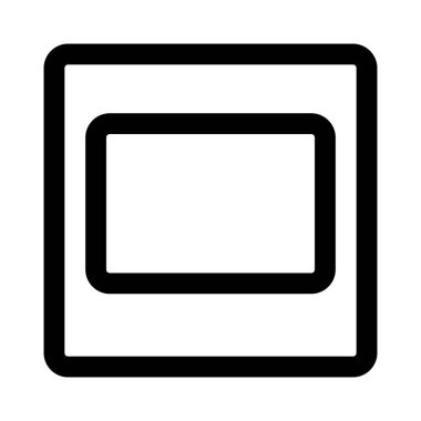 Kare şablon tasarımı beyaz arkaplanda izole edildi