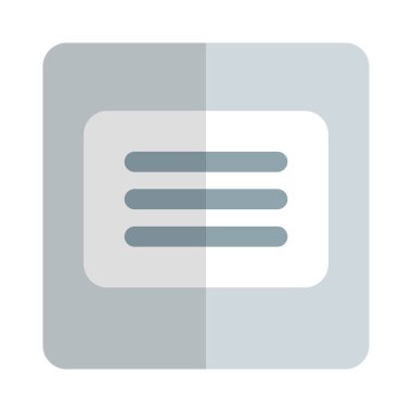 Dosya biçimi şablon tasarımı beyaz arkaplanda izole edildi