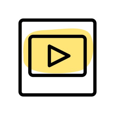 Akıcı çalma simgesi beyaz arkaplanda izole edildi