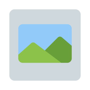 Beyaz arkaplanda görüntü dosyası şablonu izole edildi