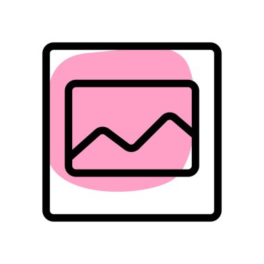 Beyaz arkaplanda görüntü dosyası şablonu izole edildi