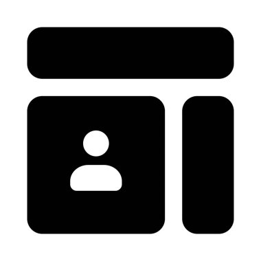 Sosyal medya kullanıcı resim düzeni solda