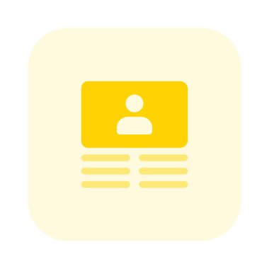 Bilgi şablonu hakkında kullanıcı profili sosyal medya