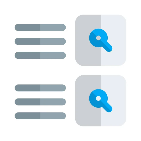 Número Resultados Búsqueda Diferentes Sitios Web Comparación Con Izquierda — Vector de stock