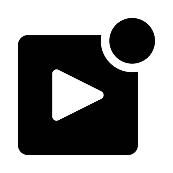 Aplicação Reprodutor Vídeo Atualizado Com Notificação Ponto — Vetor de Stock
