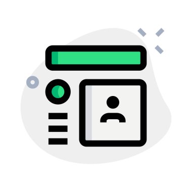 Sosyal medya profili internette gösteriliyor