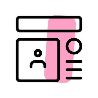 İnternette kullanıcı profili resim şablonu incelemesi